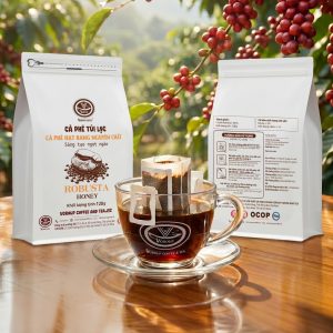 TÚI LỌC CÀ PHÊ ROBUSTA HONEY - VGROUP COFFEE 120g